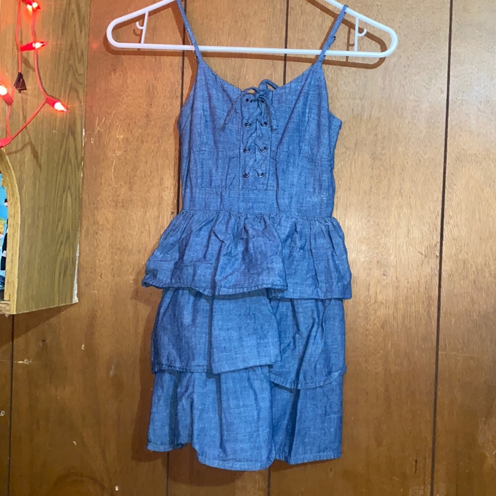 Little girls Jean dress size 7 made by Cato